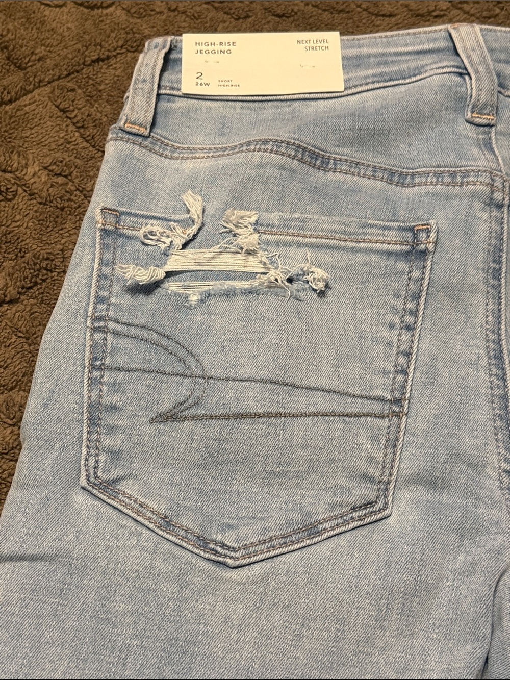 American Eagle Outfitters Light Blue Cropped Skinny Jeans - Picture 6 of 9